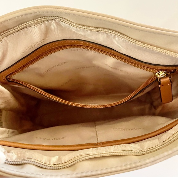 Calvin Klein Crossbody Messenger Handbag Brown/Tan - Picture 7 of 16
